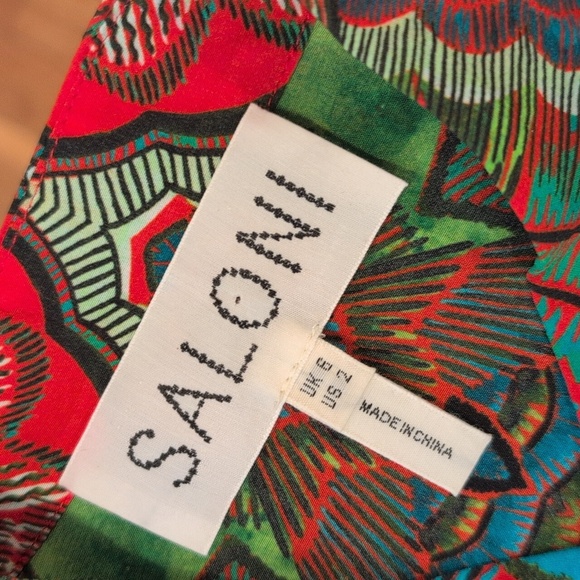 SALONI Multicolor Silk Paisley XS/S Midi Dress Size 2 (FR 36) - Picture 8 of 13